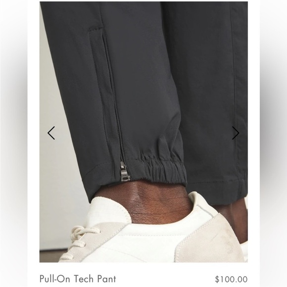 Onia men’s 360 Tech pants joggers in Black Zipper ankle snap pocket  32 - Picture 2 of 12